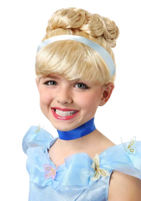 Hot Cinderella Costume Wig For Girls Wigs
