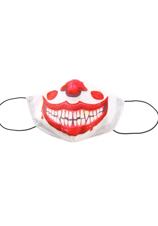 Online Clown Sublimated Face Mask For Kids Face Masks
