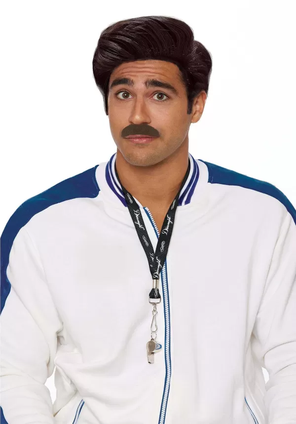 Hot Coach Wig & Moustache For Men Mustaches / Beards