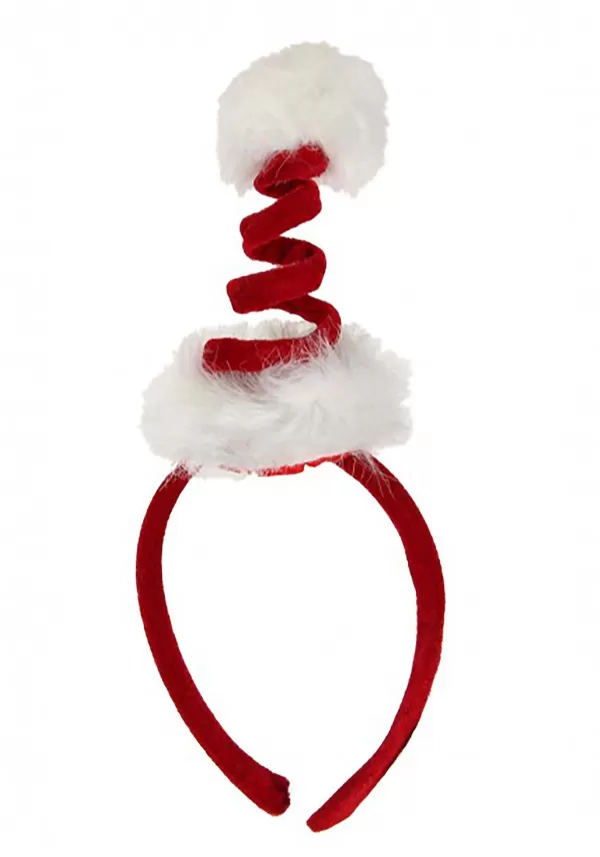 Discount Cocktail Springy Santa Red Costume Headband Headbands