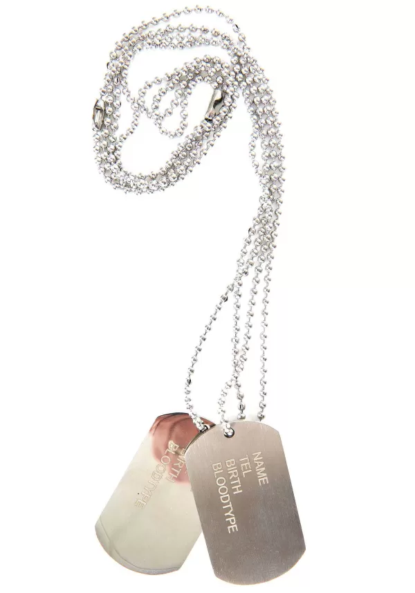 Flash Sale Combat Hero Dog Tag Costume Necklace Costume Jewelry