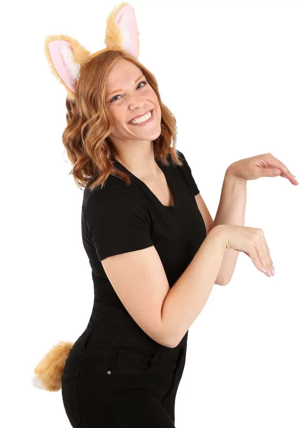 Cheap Corgi Ears Headband And Tail Accessory Costume Kit Accessory Kits