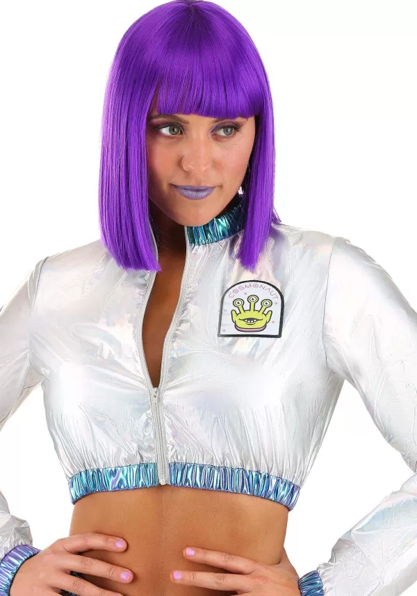 Clearance Cosmic Purple Costume Wig For Women Wigs