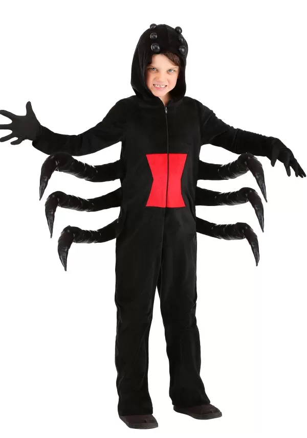 Flash Sale Cozy Black Spider Costume For Kids Boy Costumes