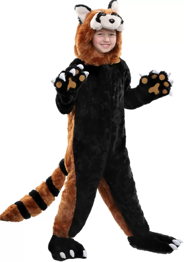 Store Cozy Red Panda Costume For Kids Boy Costumes