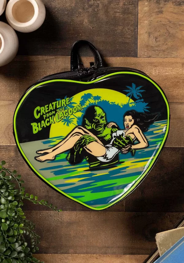 Discount Creature From The Black Lagoon Vinyl Heart-Shaped Backpack Backpacks