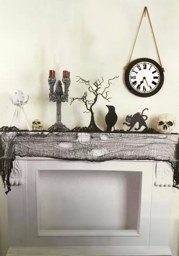 Best Sale Creepy Black Gauze Decorative Halloween Cloth Indoor Decorations