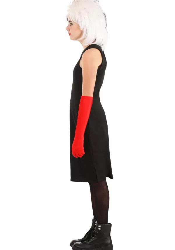 Fashion Cruella De Vil Coat Costume For Teens From Disney'S 101 Dalmatians Girl Costumes