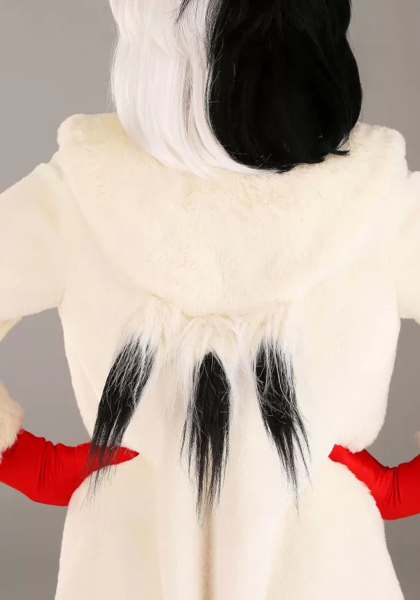 Fashion Cruella De Vil Coat Costume For Teens From Disney'S 101 Dalmatians Girl Costumes