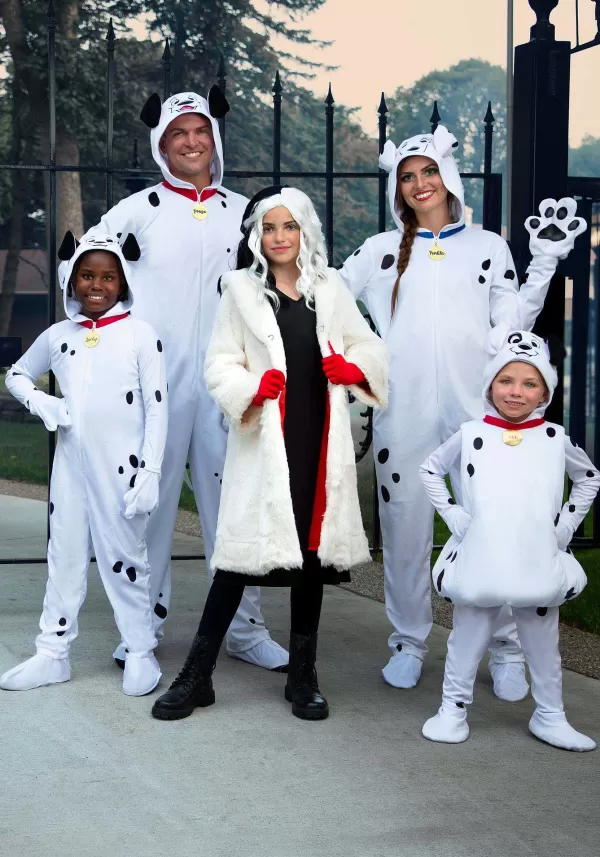 Fashion Cruella De Vil Coat Costume For Teens From Disney'S 101 Dalmatians Girl Costumes