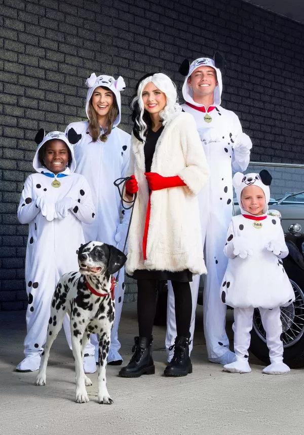 Fashion Cruella De Vil Coat Costume For Teens From Disney'S 101 Dalmatians Girl Costumes