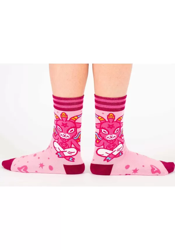 Hot Cute Baphomet Goat Socks For Adults Halloween Clothes