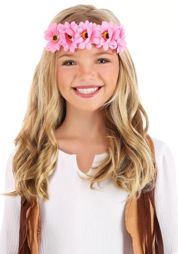 Cheap Darling Pink Daisy Costume Crown Headbands