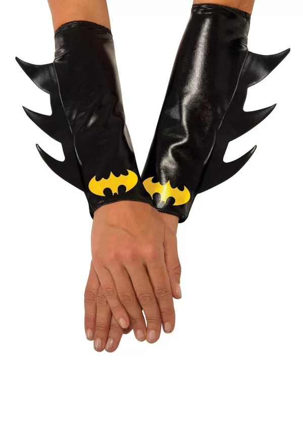 Discount Dc Comics Batgirl Costume Gauntlets For Women Gloves