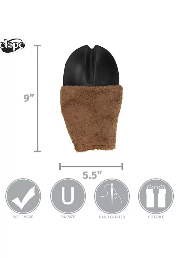 Outlet Deer Costume Brown Front Hooves Gloves