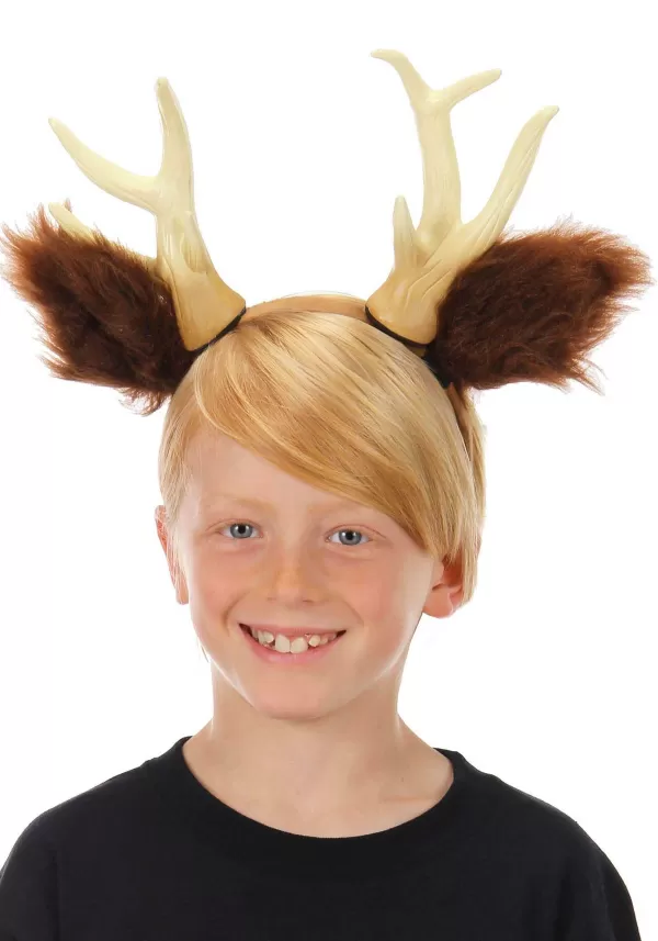 Shop Deer Costume Headband With Antlers And Ears Headbands