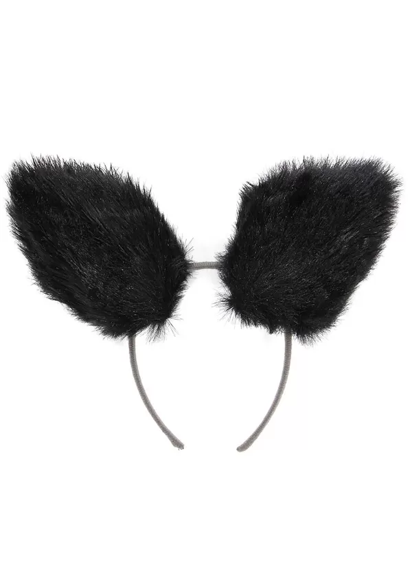 Store Deluxe Black Cat Ears Headband Costume Accessory Headbands