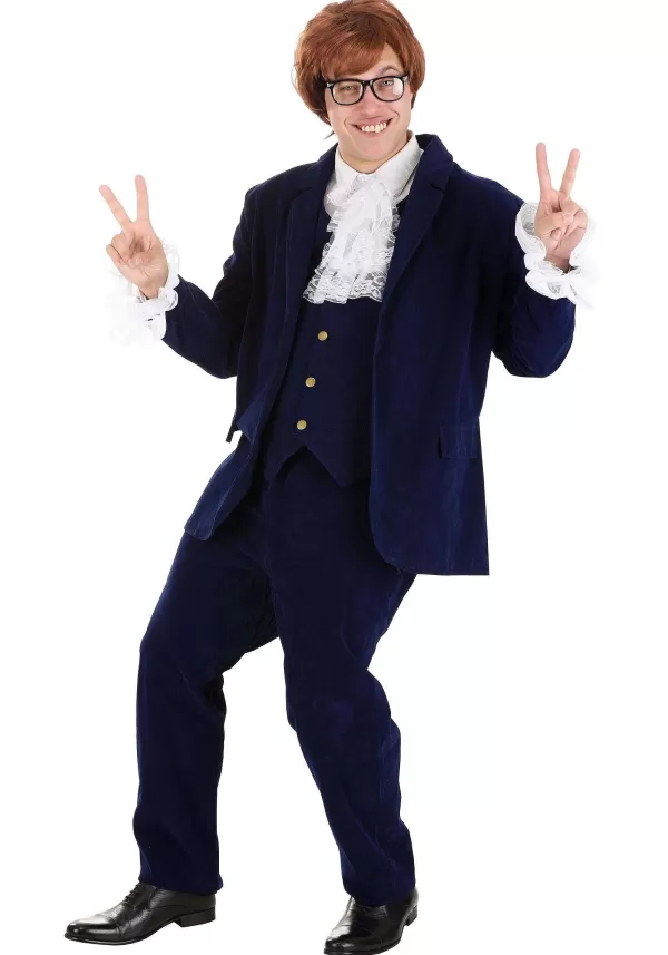 Online Deluxe Blue '60S Swinger Costume For Men Men'S Costumes