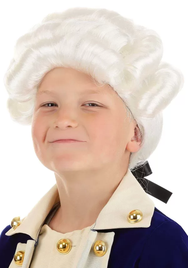 Hot Deluxe Colonial Wig For Boys Wigs