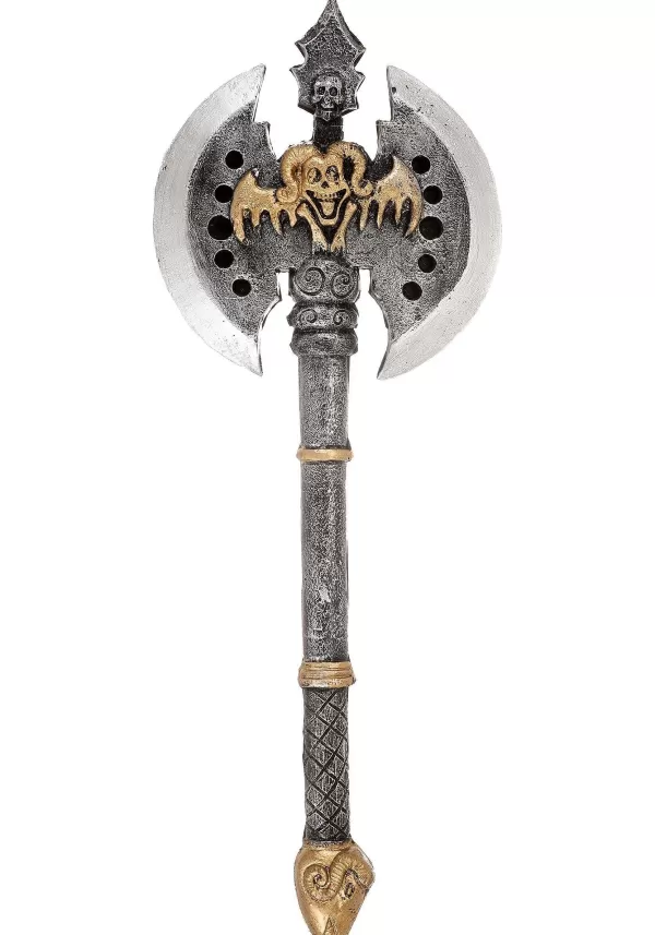 Shop Deluxe Double Bladed Dark Viking Axe Prop Accessory Toy Weapons