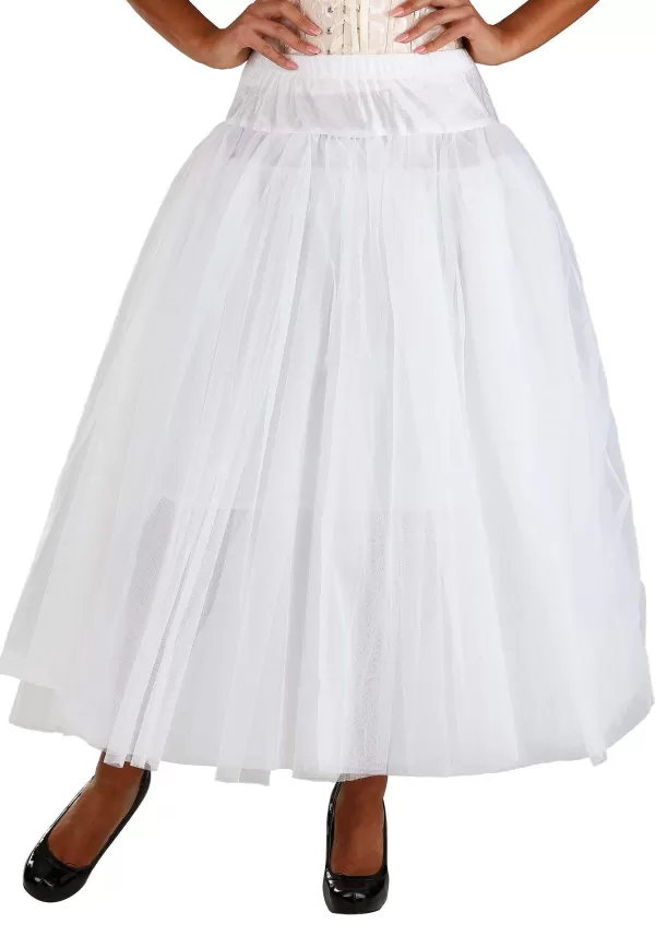 Online Deluxe Full Length Long White Petticoat Petticoats