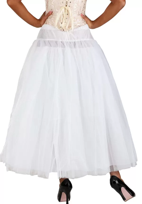 Online Deluxe Full Length Long White Petticoat Petticoats