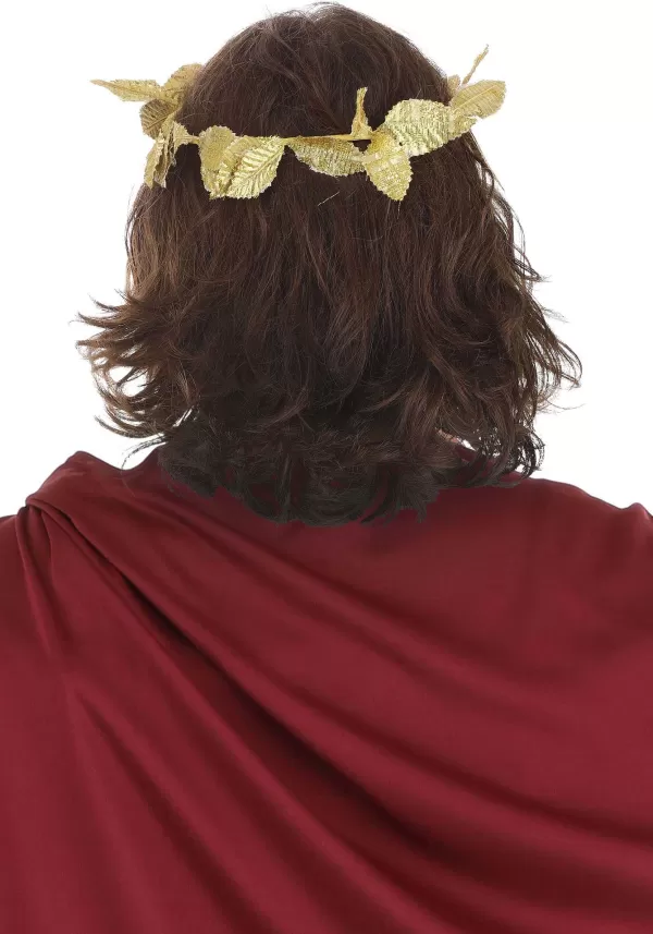Cheap Deluxe Gold Leaf Costume Crown Costume Jewelry