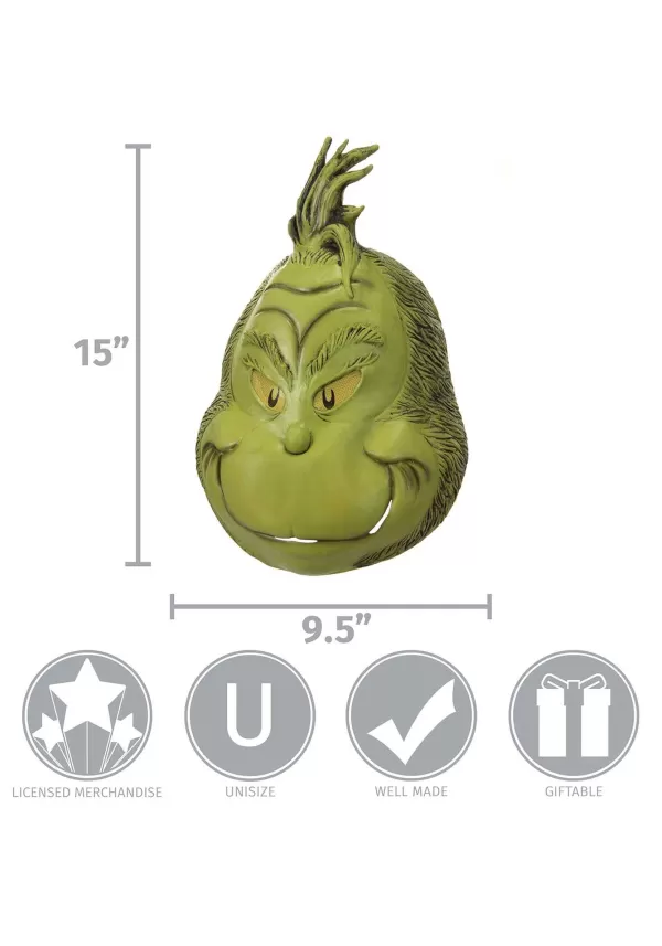 Hot Deluxe Grinch Mask Masks