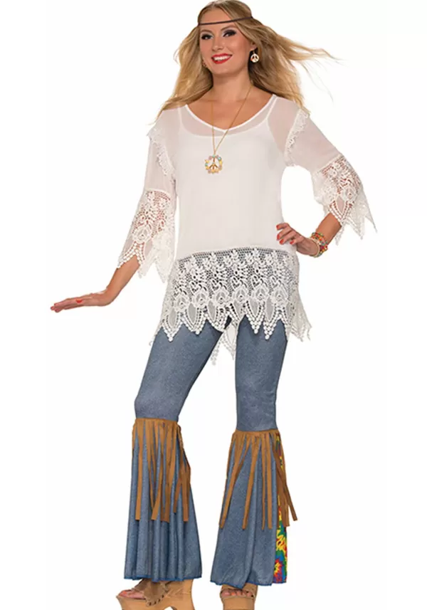 Sale Deluxe Hippie Peace Sign Necklace Costume Jewelry