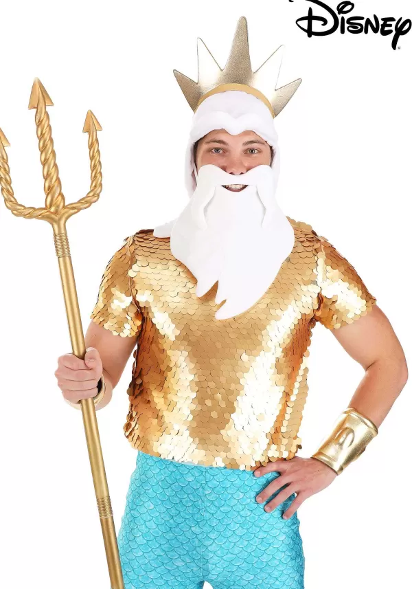Clearance Deluxe King Triton Costume Kit For Men Accessory Kits