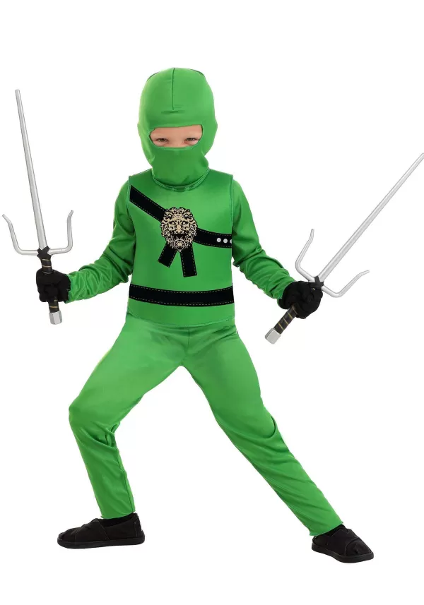 Sale Deluxe Toddler Green Ninja Master Costume Toddler Costumes