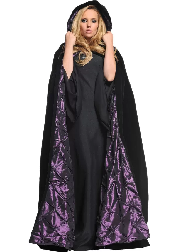 Fashion Deluxe Velvet Cape W/Purple Satin Lining Capes