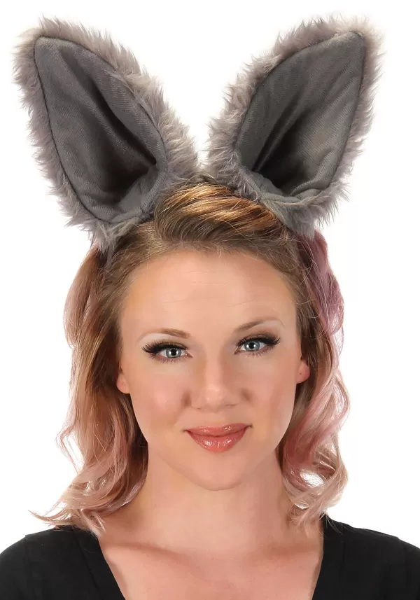 Clearance Deluxe Wolf Ears Headband Costume Headbands