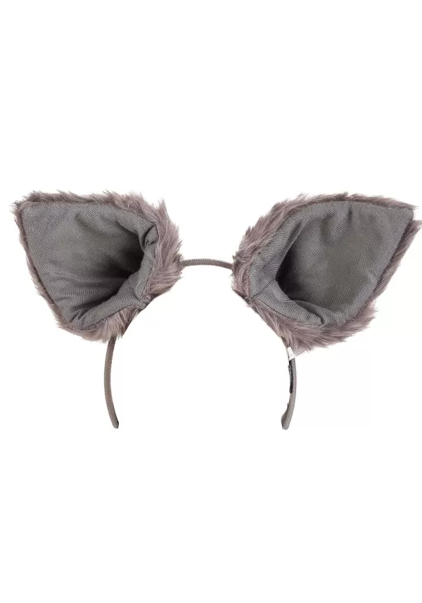 Clearance Deluxe Wolf Ears Headband Costume Headbands