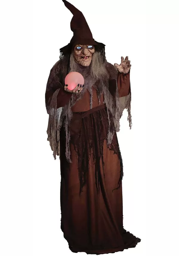 Fashion Digiteye Soothsayer Witch Animated 68 Inch Prop Animatronics
