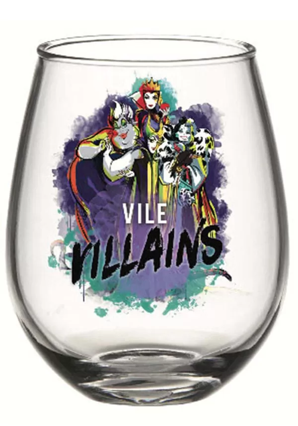 Flash Sale Disney 33.5 Ounce Vile Villains Tear Drop Oversized Glass Indoor Decorations