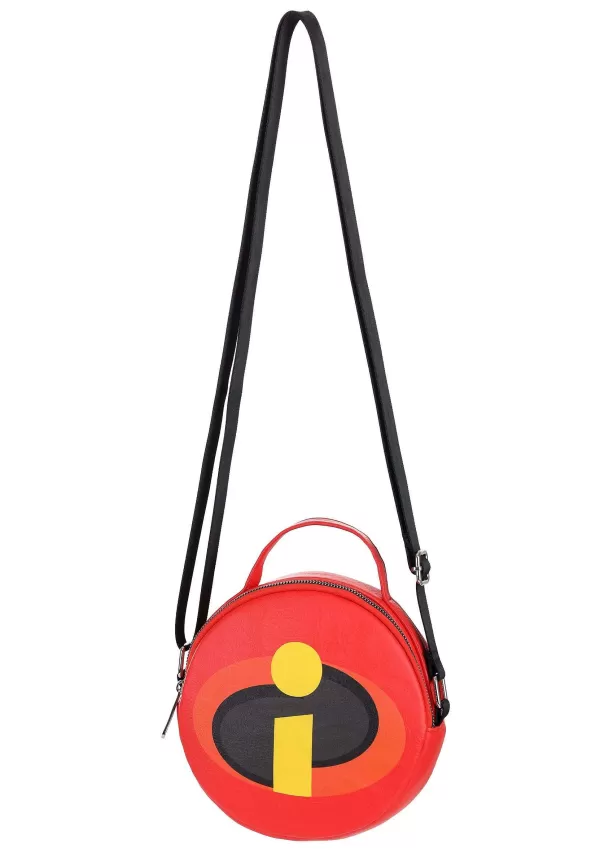 Store Disney Incredibles Logo Round Crossbody Bag Purses