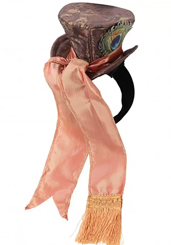 New Disney Mini Mad Hatter Brown Costume Headband Headbands