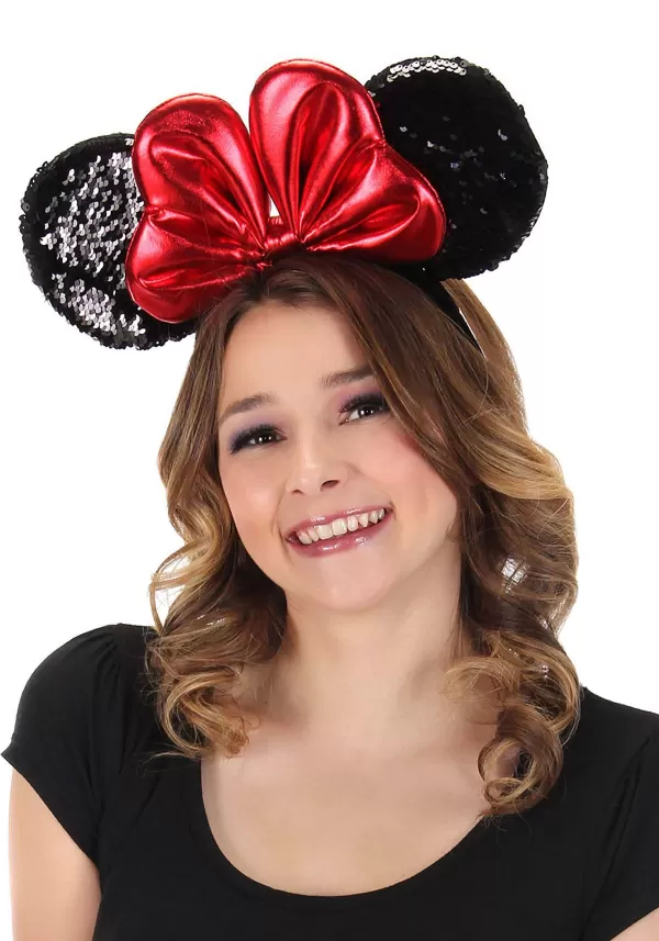 Online Disney Minnie Sequin Ears Red Costume Headband Headbands