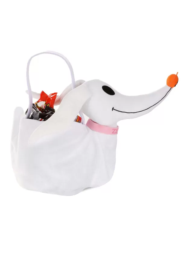 Online Disney Nightmare Before Christmas Zero Plush Candy Bucket Trick Or Treat Bags / Pails
