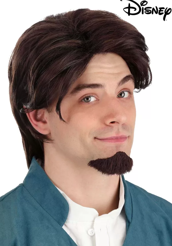 New Disney Tangled Flynn Rider Wig & Goatee For Men Mustaches / Beards