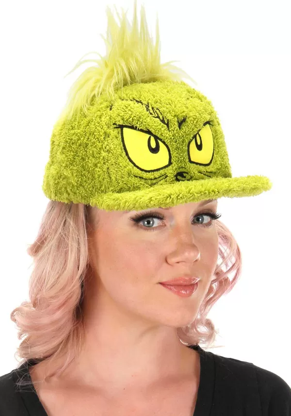 Store Dr. Seuss Grinch Fuzzy Cap Hats