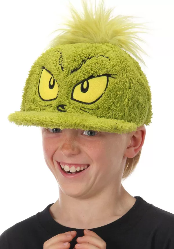 Store Dr. Seuss Grinch Fuzzy Cap Hats