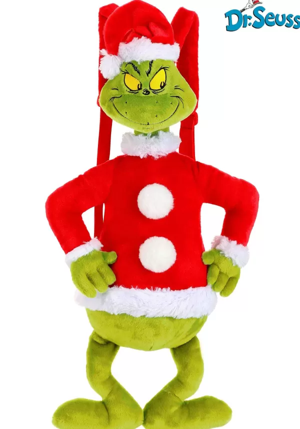 Sale Dr. Seuss Santa Grinch Plush Backpack Backpacks