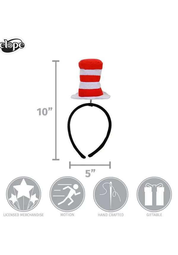New Dr. Seuss The Cat In The Hat Spring Headband Costume Accessory Hats