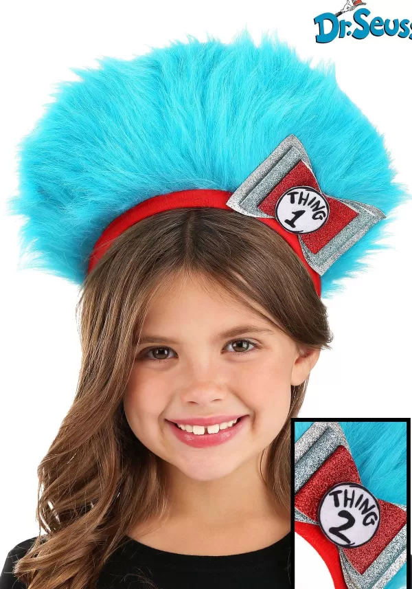 Online Dr. Seuss Thing 1 & 2 Fuzzy Headband Costume Accessory Headbands