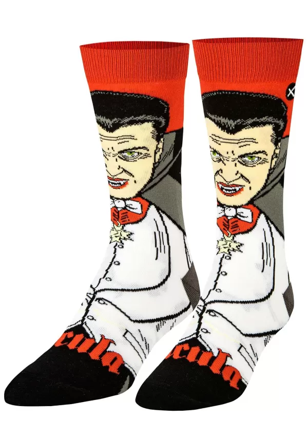 Cheap Dracula Crew Straight Socks For Adults Halloween Clothes