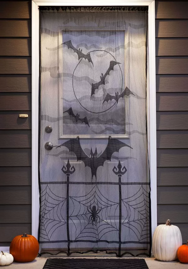 Discount Eerie Bat Entryway Door Curtain Decoration Door Decorations