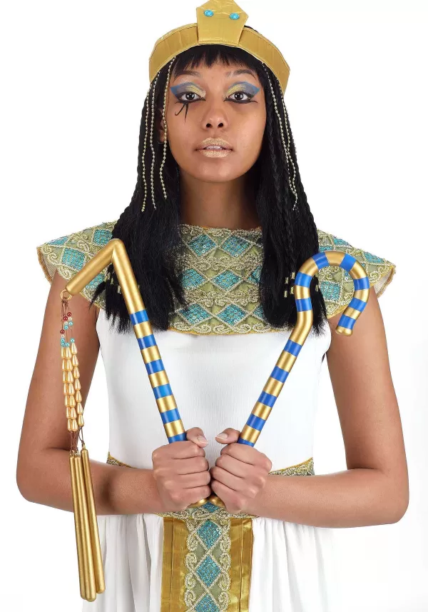 Sale Egyptian Crook And Flail Accessory Toy Weapons