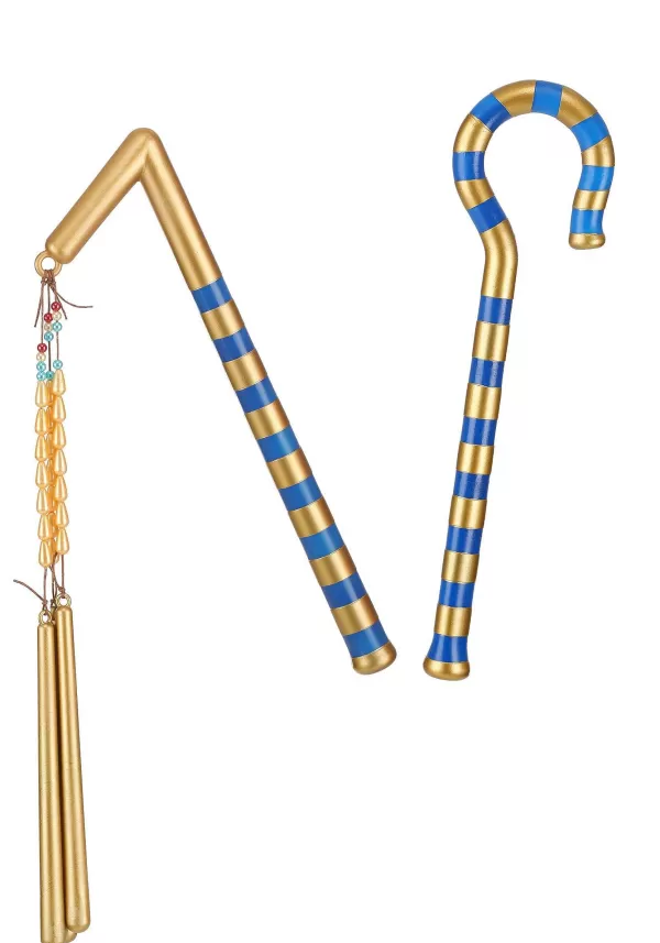 Sale Egyptian Crook And Flail Accessory Toy Weapons